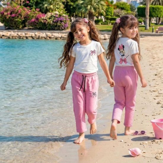 صورة طقم بيجامة "فيونكة المرح" للبنات